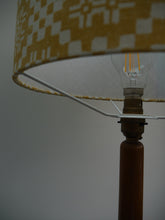 Load image into Gallery viewer, Yellow and White geometric 30cm Drum Lampshade