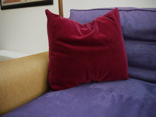 Load image into Gallery viewer, Red Velvet Couch Pillow