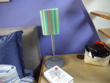 Load image into Gallery viewer, Green and Brown Stripes Rounded Rectangle Lampshade