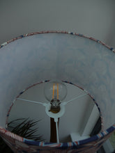 Load image into Gallery viewer, Burnt Orange Floral 30cm Drum Lampshade