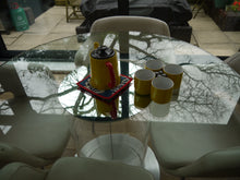 Load image into Gallery viewer, White Floal Pot Holders with Trim