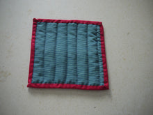 Load image into Gallery viewer, Wavy Blue Pot holders with Red Trim
