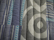 Load image into Gallery viewer, Blue, White and Grey Trivet with Red Trim