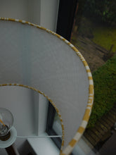 Load image into Gallery viewer, Yellow and White geometric 30cm Drum Lampshade