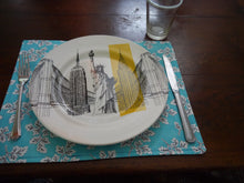 Load image into Gallery viewer, Floral Double Sided Rectangle Fabric Placemats