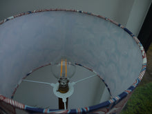 Load image into Gallery viewer, Burnt Orange Floral 30cm Drum Lampshade