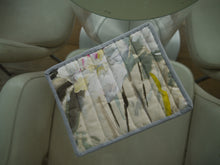 Load image into Gallery viewer, Yellow Floral Pot Holder with Grey Trim