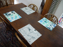 Load image into Gallery viewer, Double Sided Reversable Rectangle Fabric Placemats