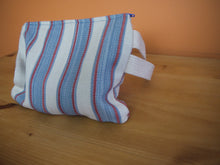 Load image into Gallery viewer, Striped Zippered Pouch with Strap