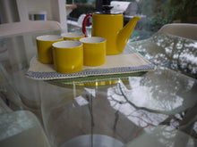 Load image into Gallery viewer, Blue and Beige Striped Trivet