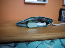Load image into Gallery viewer, Striped Zippered Pouch with Strap