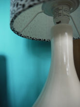 Load image into Gallery viewer, Black Floral Small 15cm Drum Lampshade