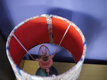 Load image into Gallery viewer, Orange Floral Design Double Sided lampshade