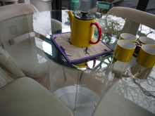 Load image into Gallery viewer, Shark Print Trivet with Multi Colour Trim