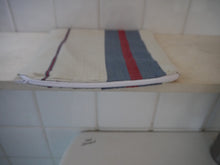 Load image into Gallery viewer, Striped Zippered Pouch with Floral inside
