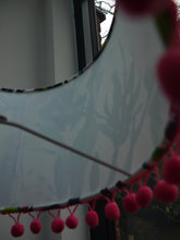 Load image into Gallery viewer, Bright Floral 30cm Drum Lampshade with Pink Pom Pom Trim
