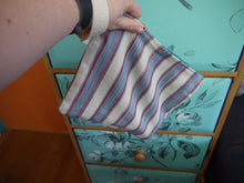Load image into Gallery viewer, Striped Zippered Pouch with Strap