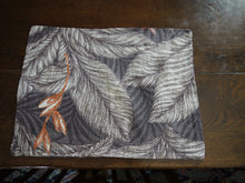 Load image into Gallery viewer, Brown Floral Linen Placemats
