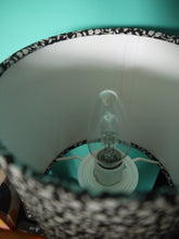 Load image into Gallery viewer, Silver Floral 15cm Drum Lampsahde
