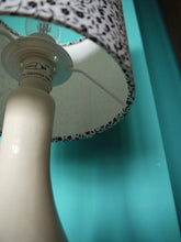 Load image into Gallery viewer, Black Floral Small 15cm Drum Lampshade