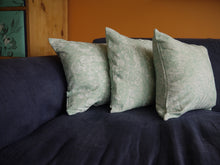 Load image into Gallery viewer, Blue Floral Couch Pillow Cover