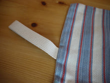 Load image into Gallery viewer, Striped Zippered Pouch with Strap