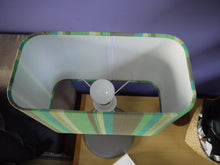 Load image into Gallery viewer, Green and Brown Stripes Rounded Rectangle Lampshade
