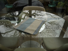 Load image into Gallery viewer, Blue and Beige Striped Trivet