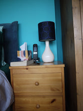 Load image into Gallery viewer, Blue line circles 15 cm Drum Lampshade