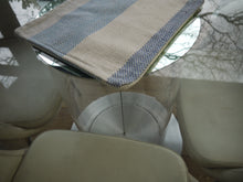 Load image into Gallery viewer, Blue and Beige Striped Trivet