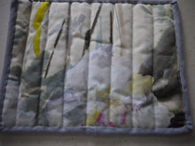 Load image into Gallery viewer, Yellow Floral Pot Holder with Grey Trim