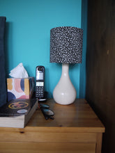 Load image into Gallery viewer, Silver Floral 15cm Drum Lampsahde