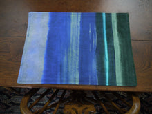 Load image into Gallery viewer, Blue striped and Beige block Placemats