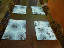 Load image into Gallery viewer, Large Floral Fabric Placemats