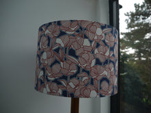 Load image into Gallery viewer, Burnt Orange Floral 30cm Drum Lampshade