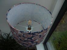 Load image into Gallery viewer, Burnt Orange Floral 30cm Drum Lampshade