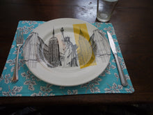 Load image into Gallery viewer, Floral Double Sided Rectangle Fabric Placemats