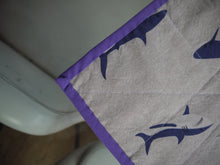 Load image into Gallery viewer, Shark Print Trivet with Multi Colour Trim