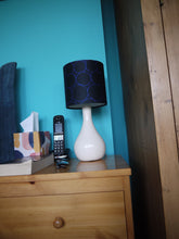 Load image into Gallery viewer, Blue line circles 15 cm Drum Lampshade
