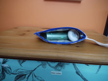 Load image into Gallery viewer, Striped Zippered Pouch with Strap