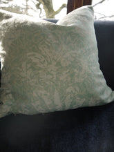 Load image into Gallery viewer, Blue Floral Couch Pillow Cover