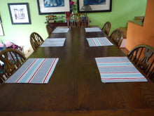 Load image into Gallery viewer, Red, white and blue striped Placemats