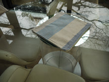Load image into Gallery viewer, Blue and Beige Striped Trivet