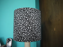Load image into Gallery viewer, Silver Floral 15cm Drum Lampsahde