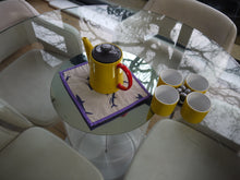 Load image into Gallery viewer, Shark Print Trivet with Multi Colour Trim