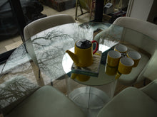 Load image into Gallery viewer, Yellow Floral Pot Holder with Grey Trim