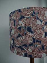 Load image into Gallery viewer, Burnt Orange Floral 30cm Drum Lampshade