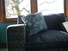 Load image into Gallery viewer, Blue and Beige Double Print Couch Pillow Cover