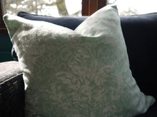 Load image into Gallery viewer, Blue Floral Couch Pillow Cover