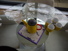 Load image into Gallery viewer, Shark Print Trivet with Multi Colour Trim